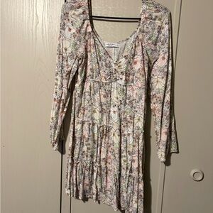 Arizona Jean Company Floral Long Sleeve Dress